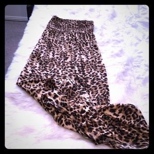 Leopard maxi dress